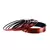 Extra Large Size Metal Bangle Color Red