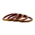 Extra Large Size Brass And Acrylic Bangle Color Maroon
