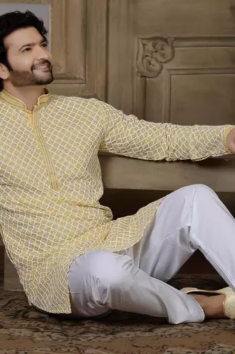 Arruga stylish golden sequins kurta pajama