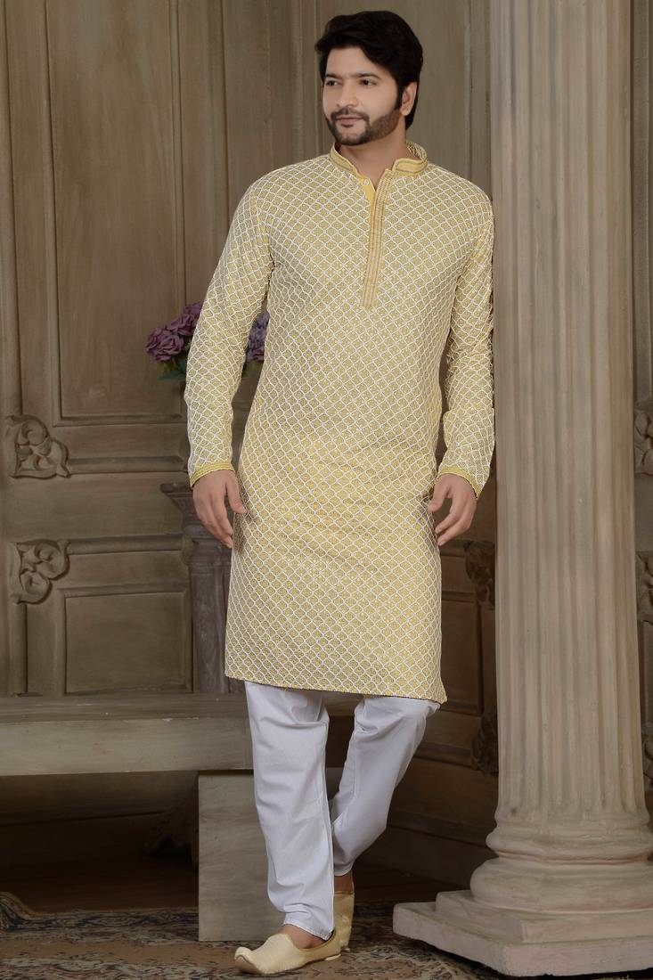 Arruga stylish golden sequins kurta pajama
