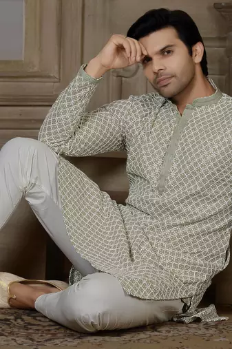 Arruga stylish golden sequins kurta pajama