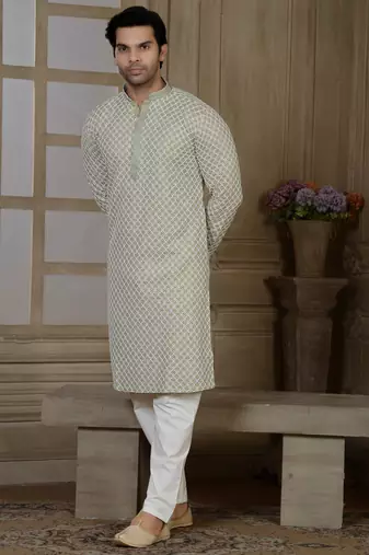 Arruga stylish golden sequins kurta pajama