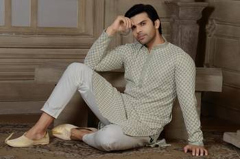 Arruga stylish golden sequins kurta pajama 7