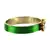 Extra Large Size Brass And Metal Bangle Color Green