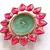 Pink Floral wax Diwali Diya