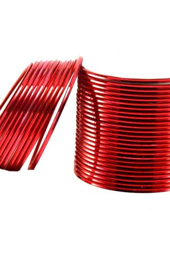 Extra Large Size Metal Bangle Color Maroon