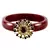 Extra Large Size Brass And Acrylic Bangle Color Maroon