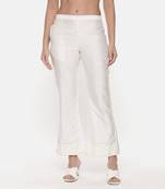 Ivory Silk Pants