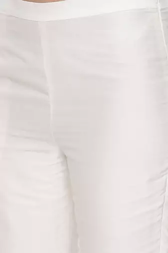 Ivory Silk Pants