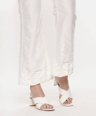 Ivory Silk Pants 6