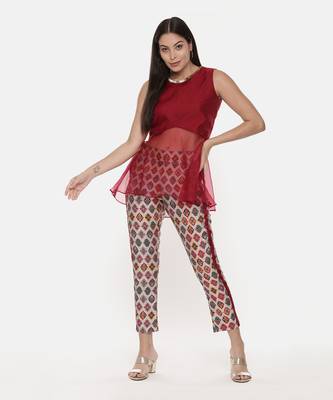 Silk Chanderi Printed Pants 2