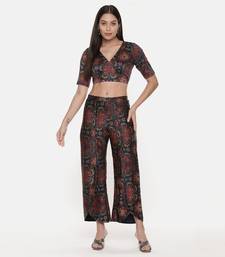 Silk Chanderi Printed Pants