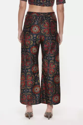 Silk Chanderi Printed Pants