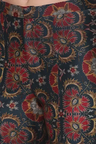 Silk Chanderi Printed Pants
