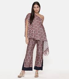 Silk Chanderi Printed Pants