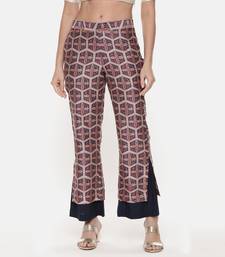 Silk Chanderi Printed Pants