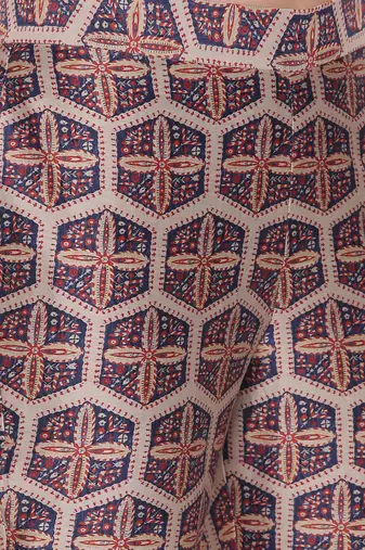 Silk Chanderi Printed Pants