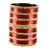 Extra Large Size Brass And Metal Bangle Color Red