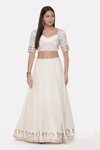 Silk Georgette Emb Blouse