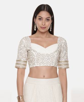 Silk Georgette Emb Blouse 1