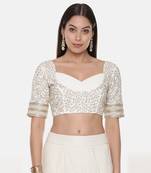 Silk Georgette Emb Blouse