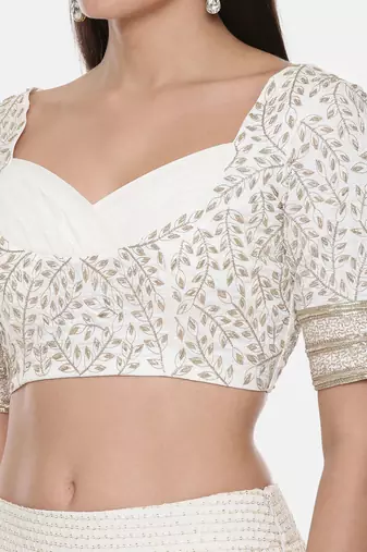 Silk Georgette Emb Blouse