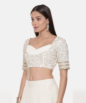 Silk Georgette Emb Blouse 4