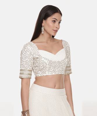 Silk Georgette Emb Blouse 5