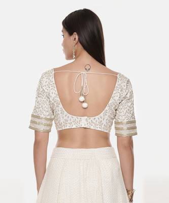 Silk Georgette Emb Blouse 6