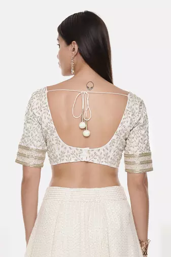 Silk Georgette Emb Blouse