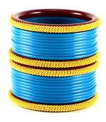 Extra Large Size Brass And Acrylic Bangle Color Turquoise