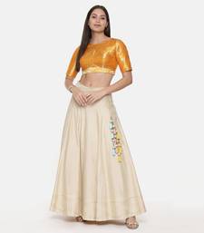 Gold Orange Banares Blouse