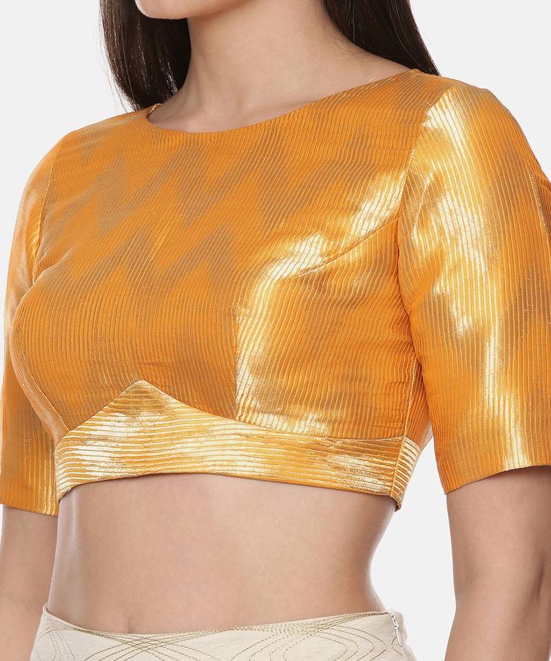 Gold Orange Banares Blouse