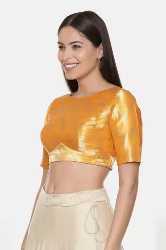 Gold Orange Banares Blouse