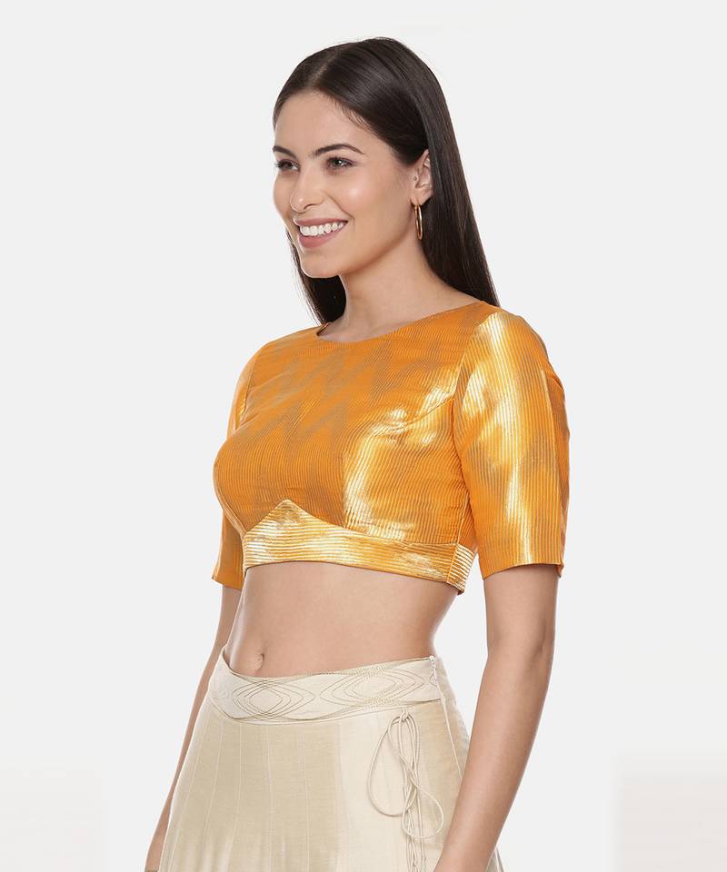 Gold Orange Banares Blouse