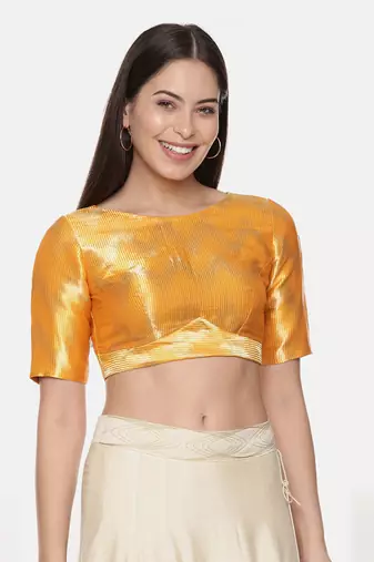 Gold Orange Banares Blouse