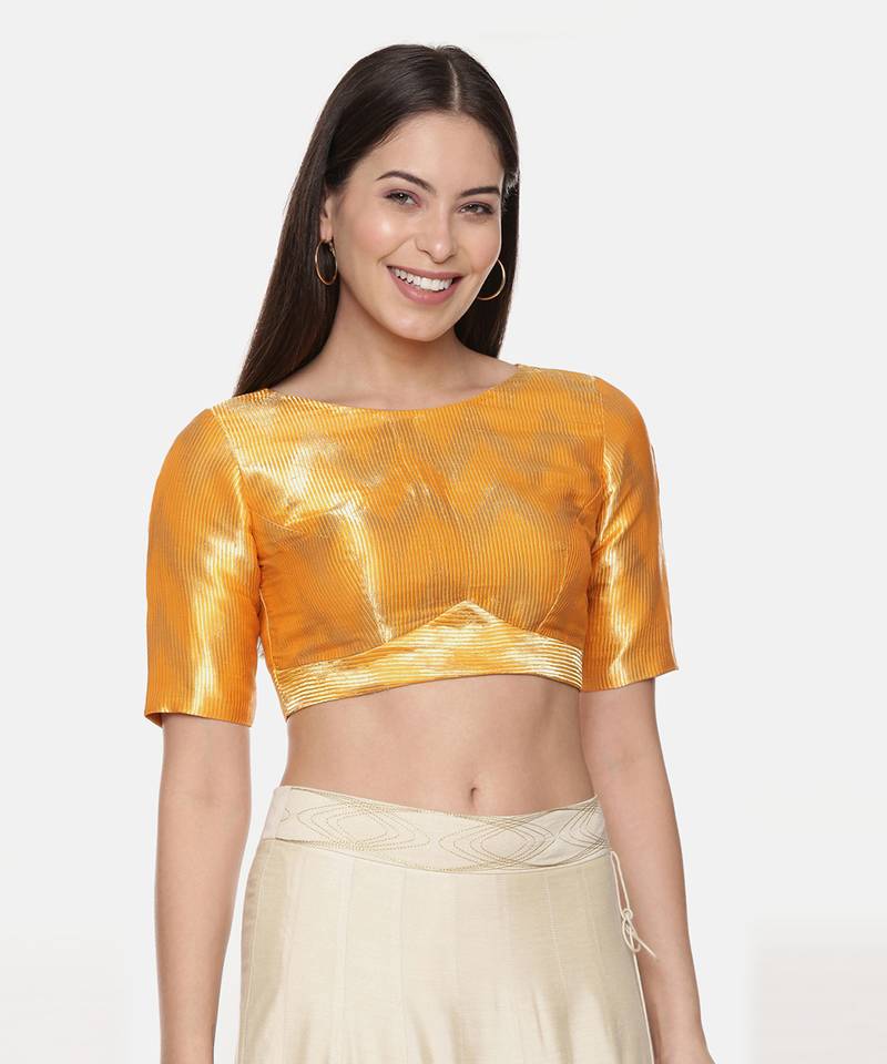 Gold Orange Banares Blouse