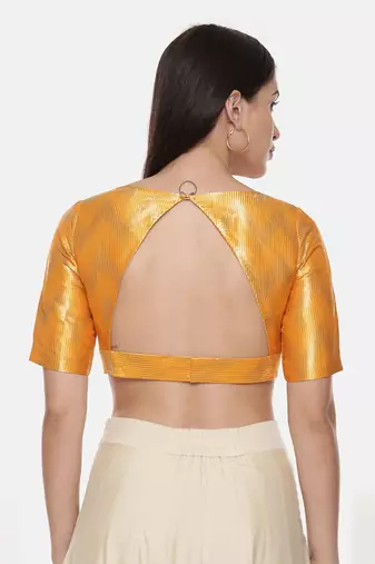 Gold Orange Banares Blouse