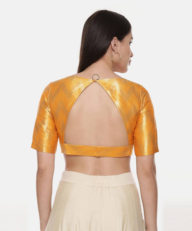 Gold Orange Banares Blouse