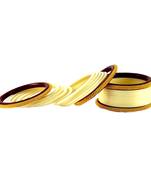 Extra Large Size Brass And Acrylic Bangle Color Cream