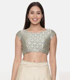 Silk Banares Aqua Blouse