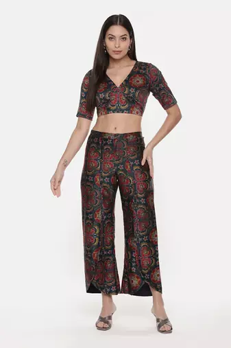 Silk Chanderi Printed Blouse