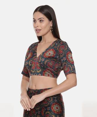 Silk Chanderi Printed Blouse 4