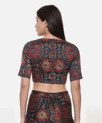 Silk Chanderi Printed Blouse 6