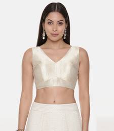 Silk Banares Brocade Gold Blouse