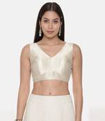 Silk Banares Brocade Gold Blouse