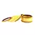 Extra Large Size Brass And Acrylic Bangle Color Yellow