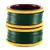 Extra Large Size Brass And Acrylic Bangle Color Dark Green