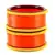 Extra Large Size Brass And Acrylic Bangle Color Orange