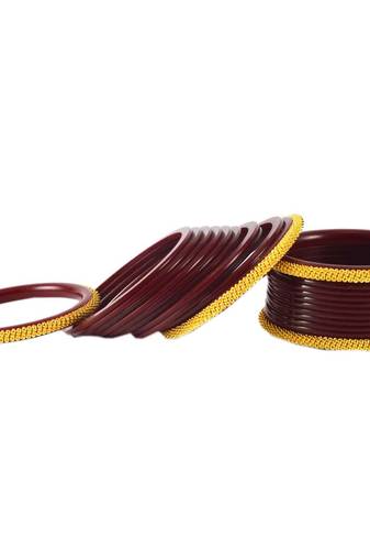 Extra Large Size Brass And Acrylic Bangle Color Brown